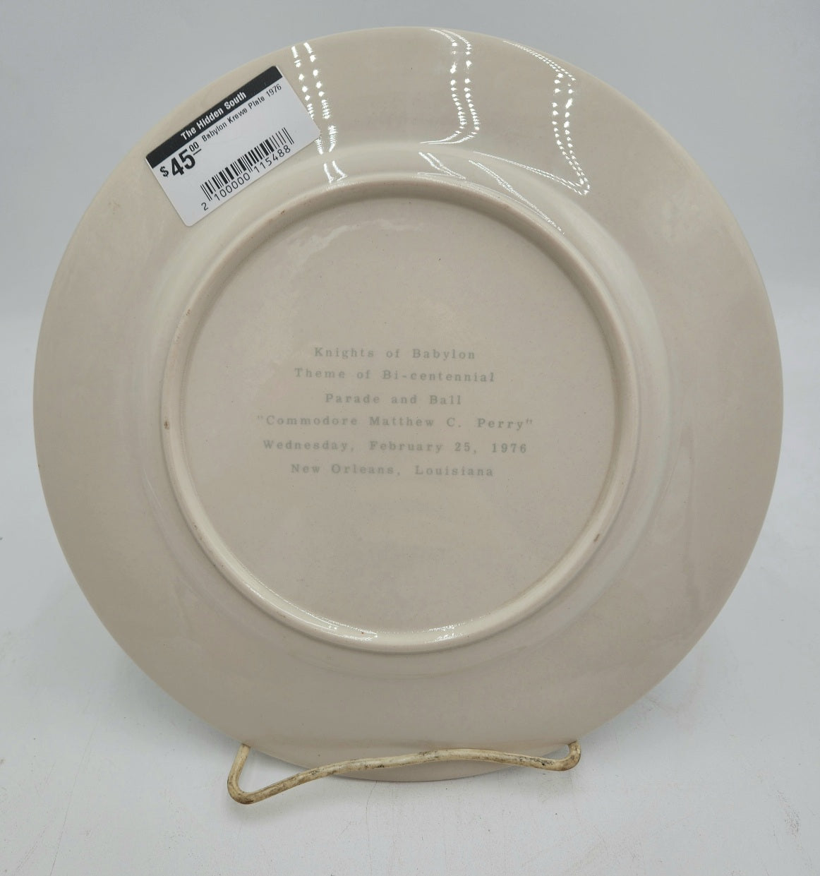 Babylon Krewe Plate 1976