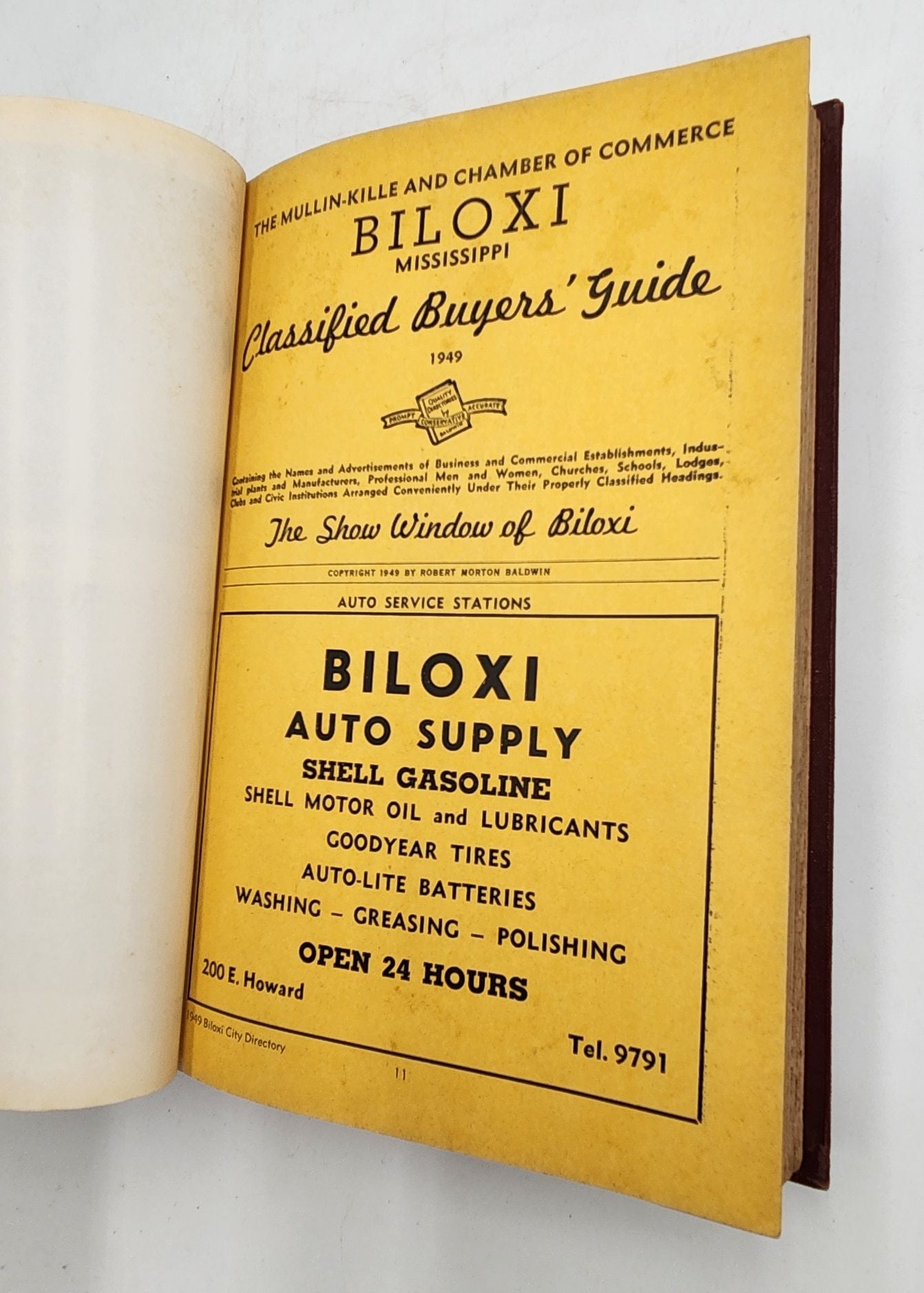 Biloxi Mississippi Con Survey Directory 1949