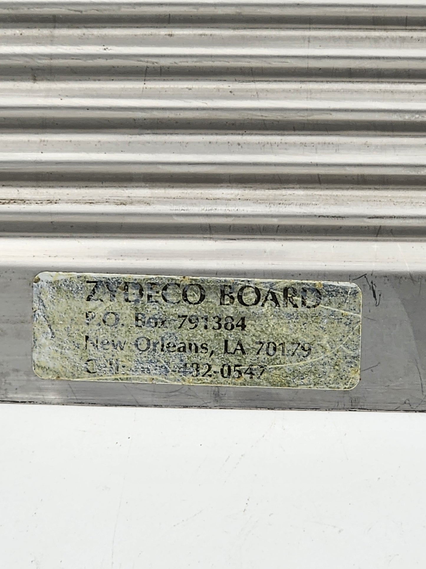 Zydeco Rubboard by Rita Jo Broussard