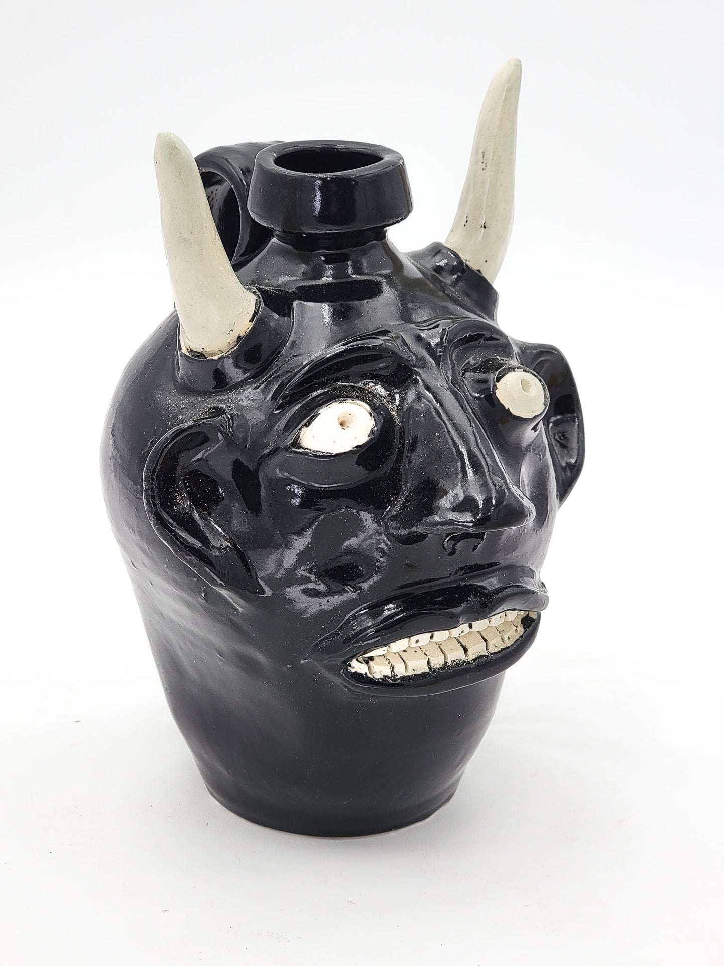 Signed Devil Head Jug