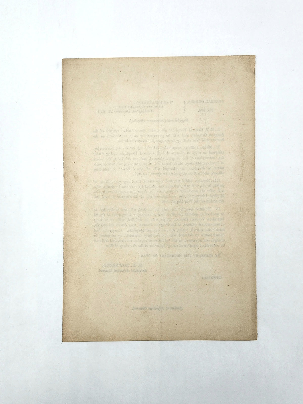 War Dept. General Order No. 306