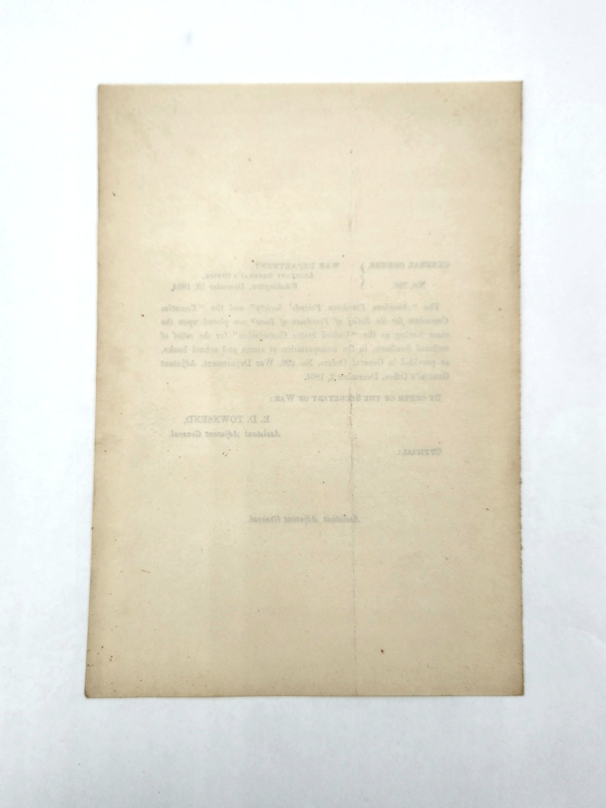 War Dept. General Order No. 300