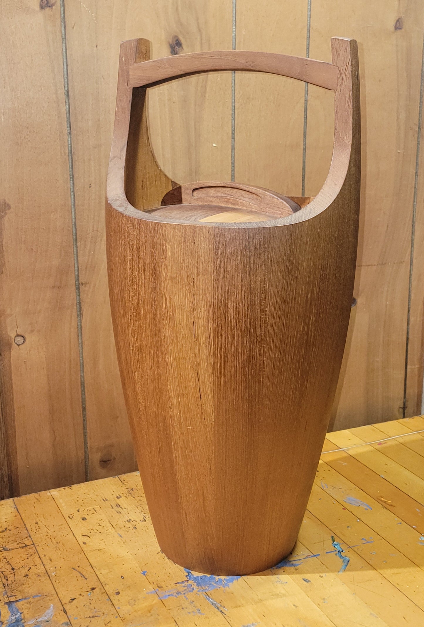 Vintage 50's Danish Modern Original Jens Quistgaard Dansk Teak Ice Bucket