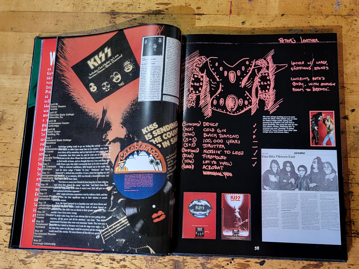 Kisstory Book Signed by the Band