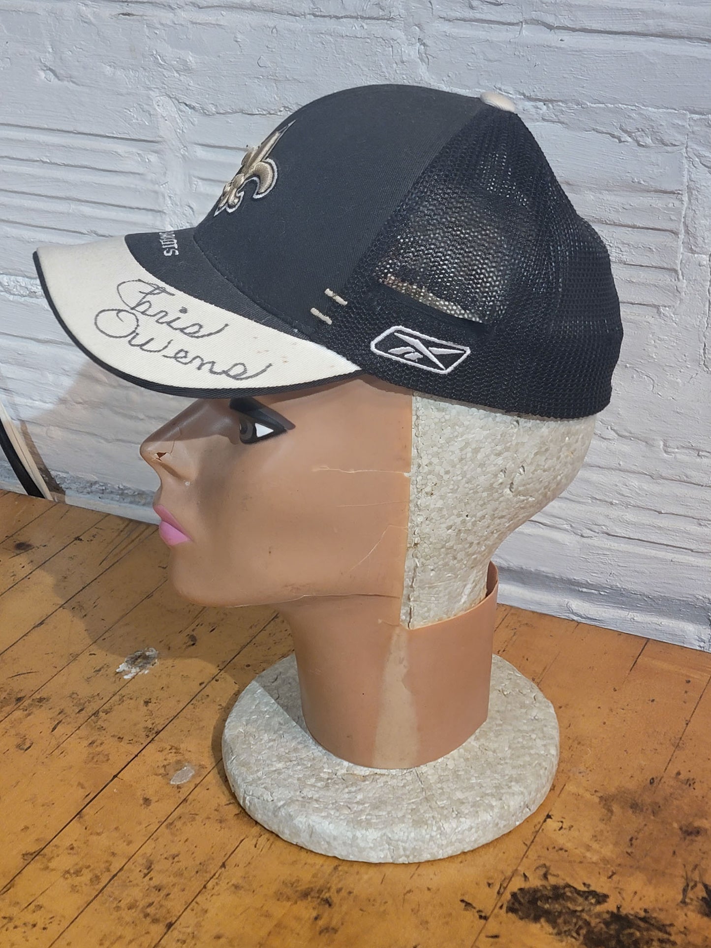 Chris Owens Signed New Orleans Saints Hat