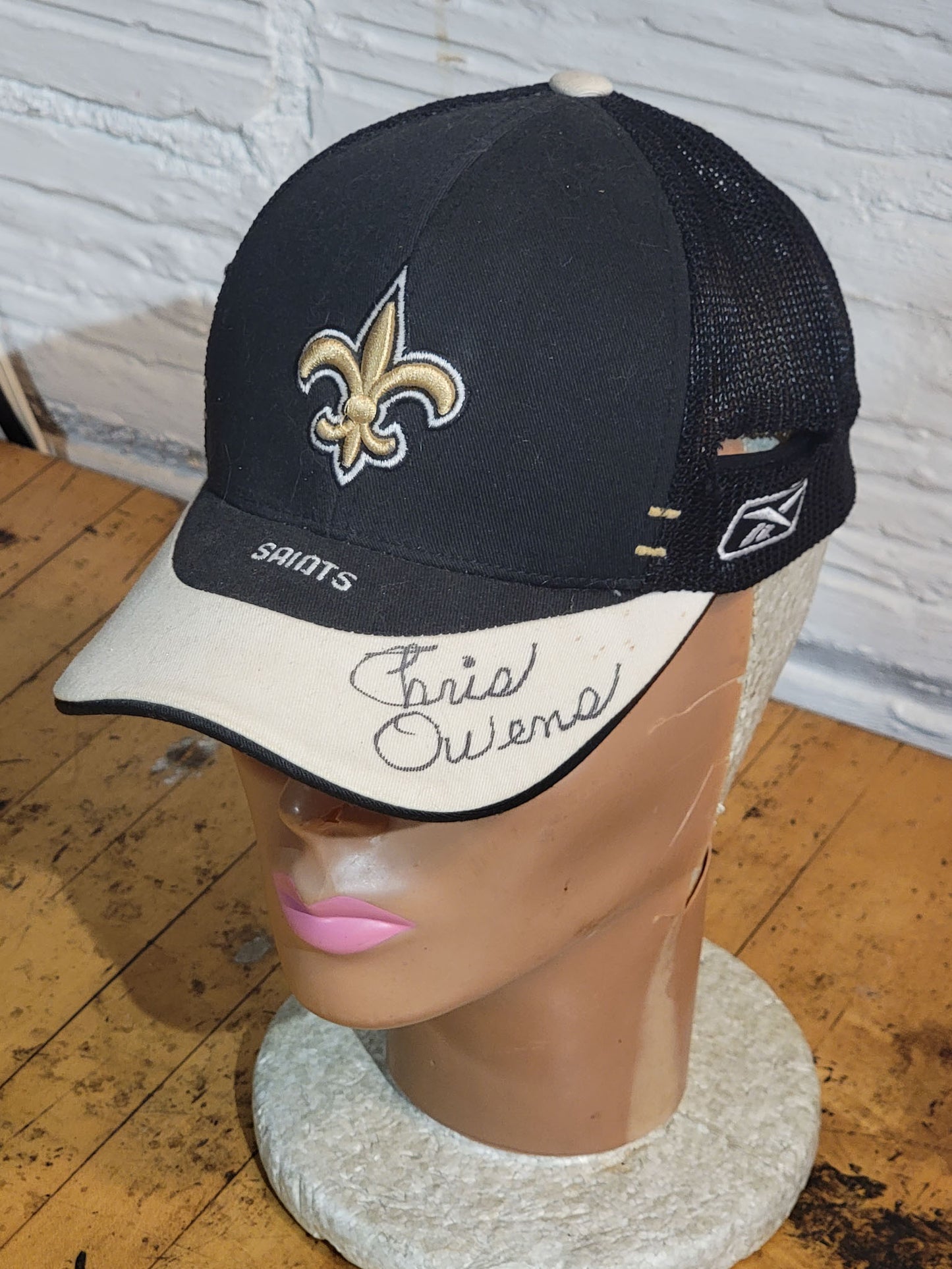Chris Owens Signed New Orleans Saints Hat