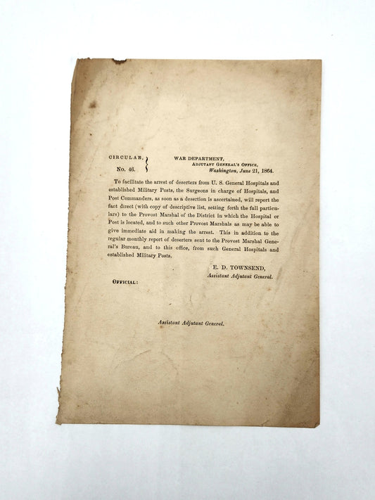 War Dept. Circular No. 46