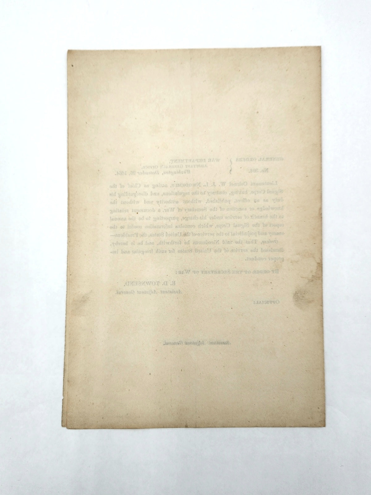 War Dept. General Order No. 304