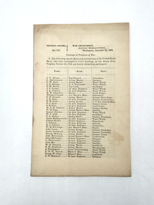 War Dept. General Orders No. 284