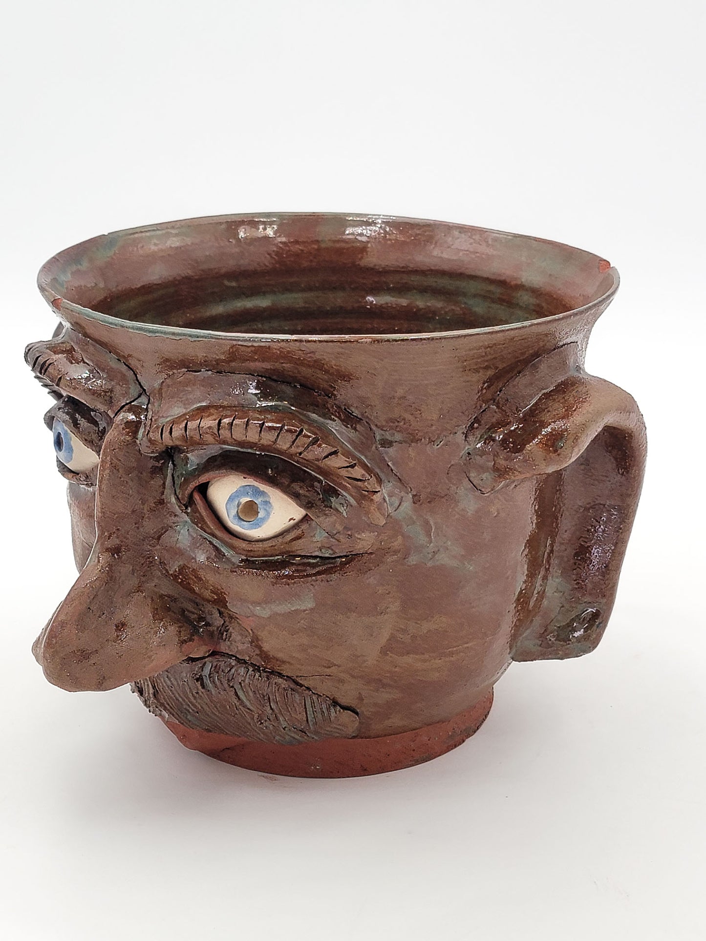 Signed Handmade Face Bowl
