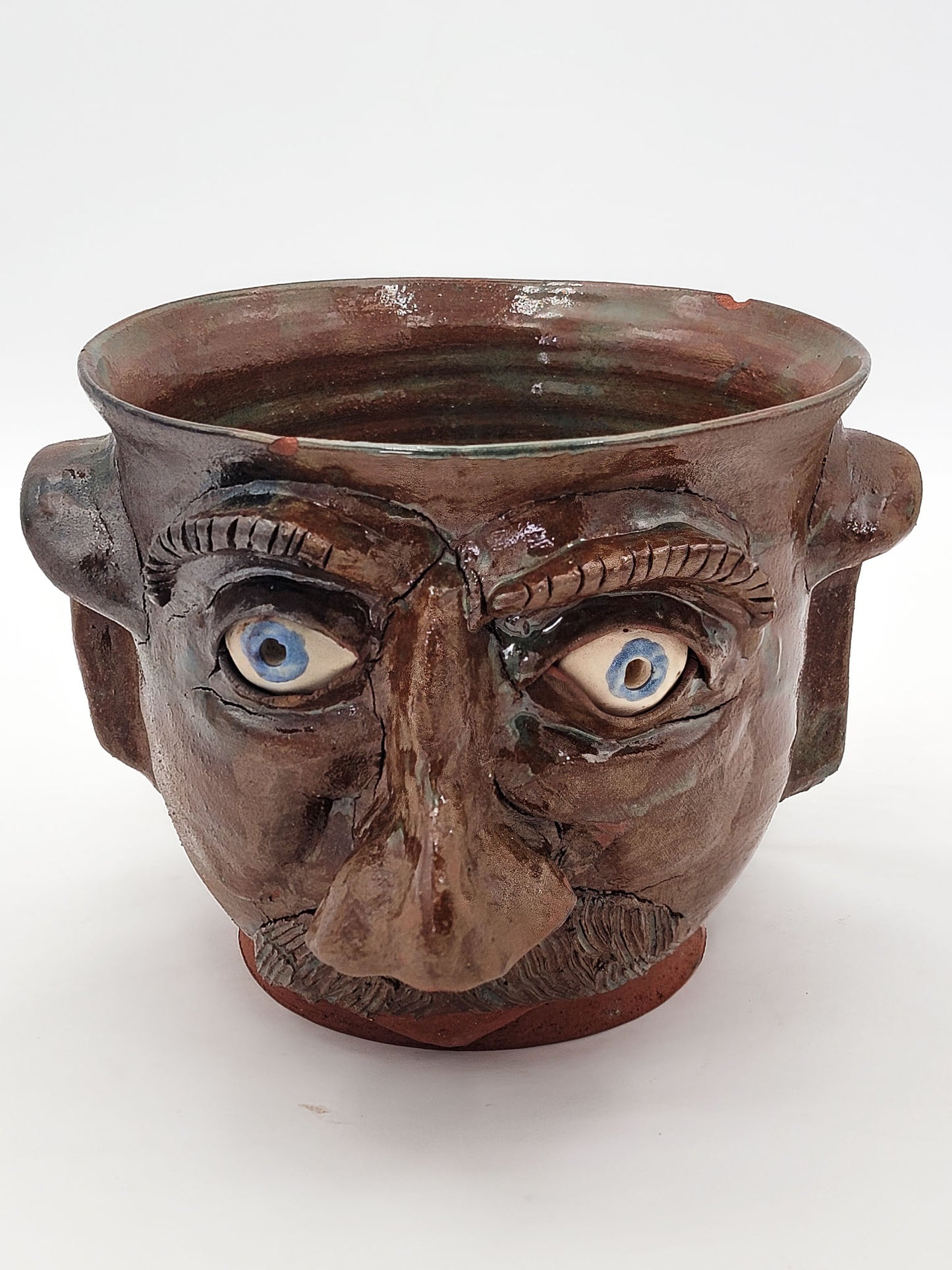 Signed Handmade Face Bowl