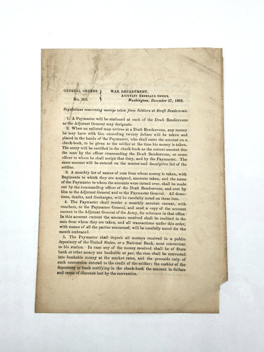 War Dept. General Order No. 305