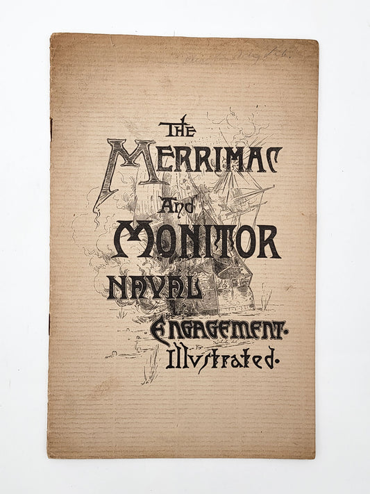 The Merrimac and Monitor Naval Engagement Illustrated