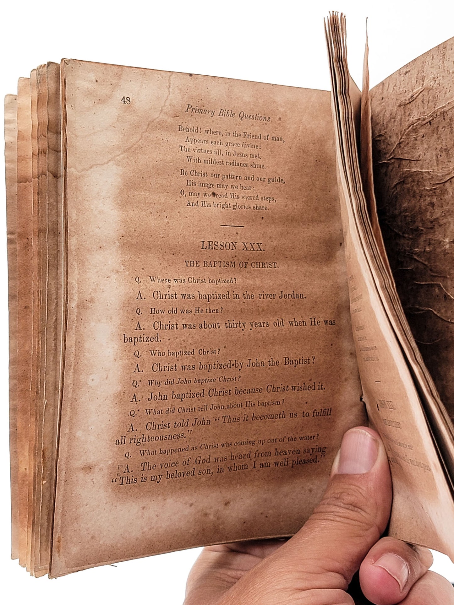 Primary Bible Questions for Young Children - Confederate Civil War Era Book