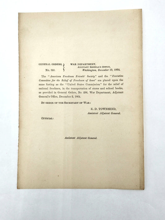 War Dept. General Order No. 300