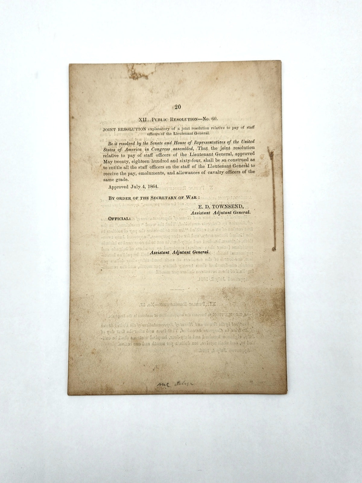 War Department General Orders No. 231