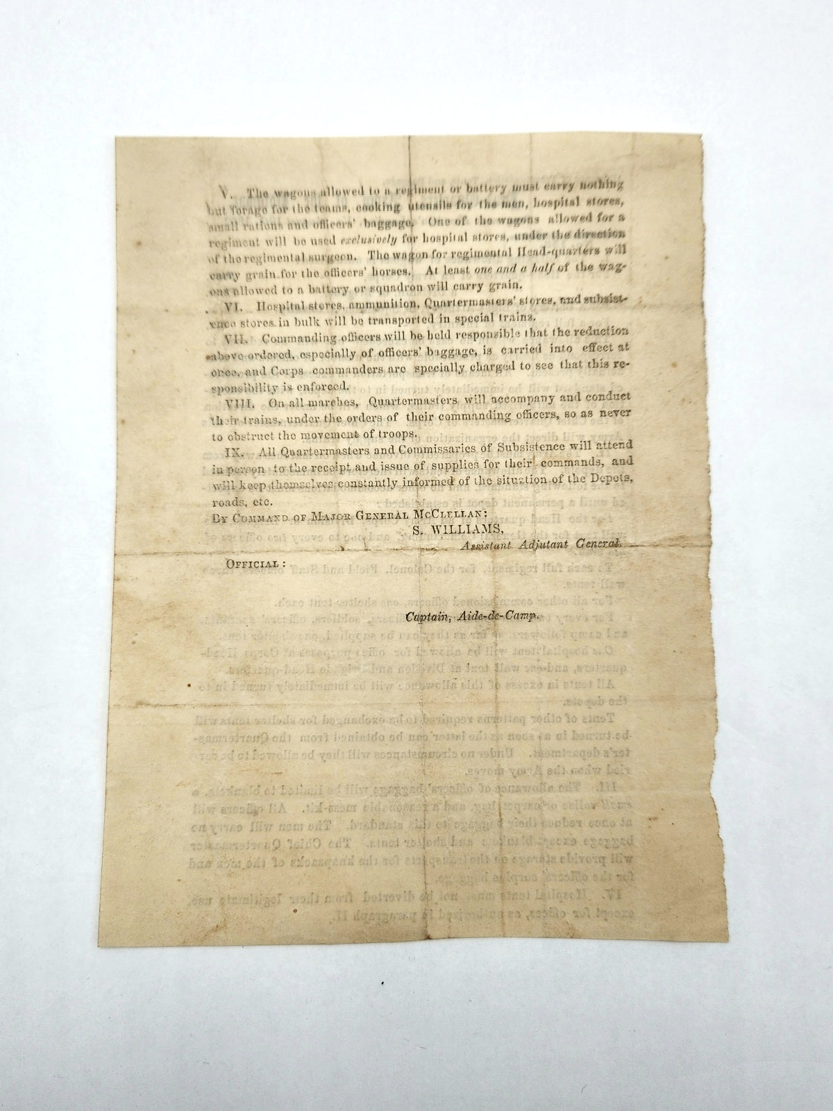 Head-Quarters, Army Of The Potomac General Orders No 153