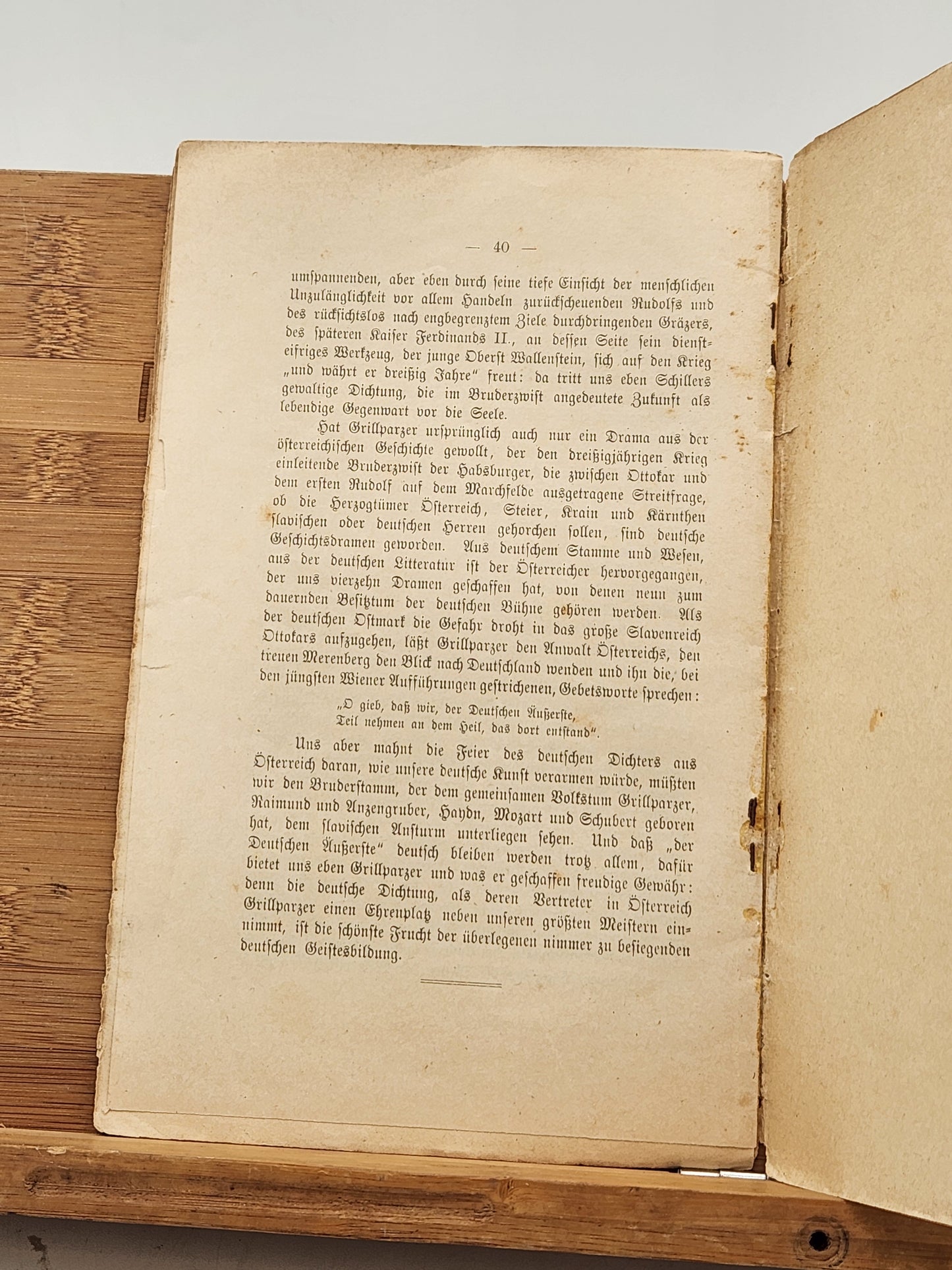 First Edition of "Franz Grillparzer. Eine Charakteristik" by Max Koch, Published in 1891
