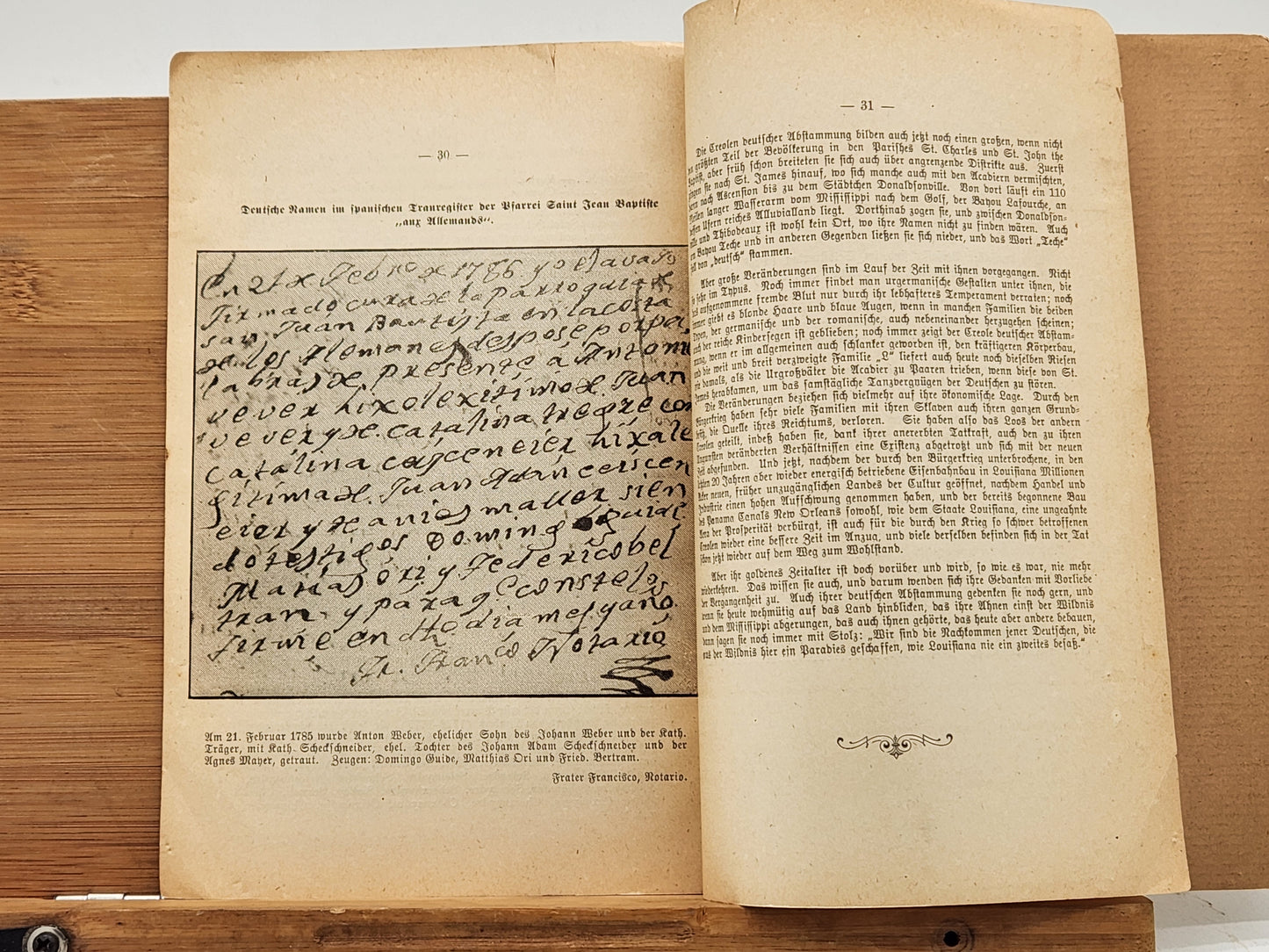 Die ersten Deutschen am unteren Mississippi und die Creolen deutscher Abstammung - Historical paper on German immigration to the Mississippi region