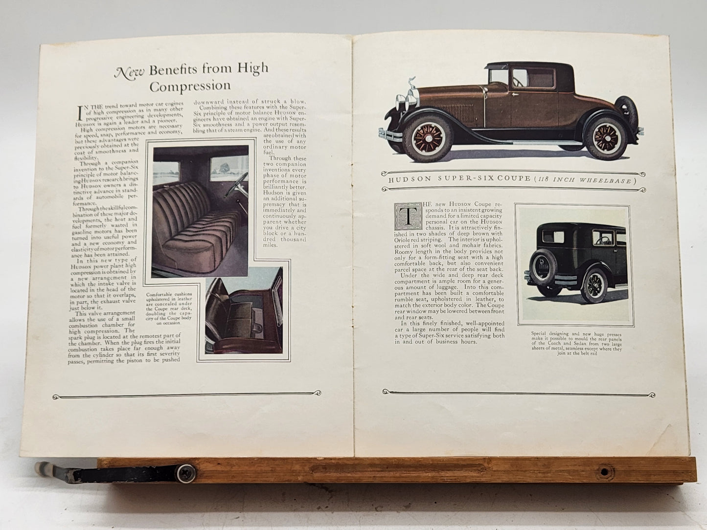 1928 Hudson Super-Six sales Catalog