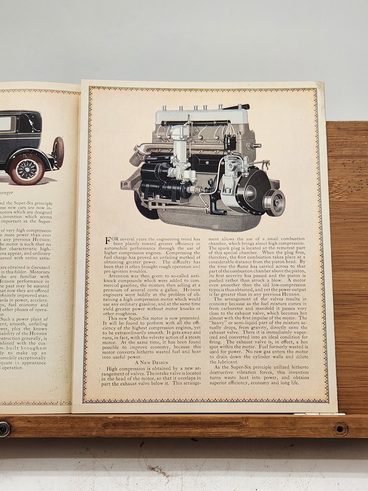 Brochure for the Hudson Super Six Custom Built Models