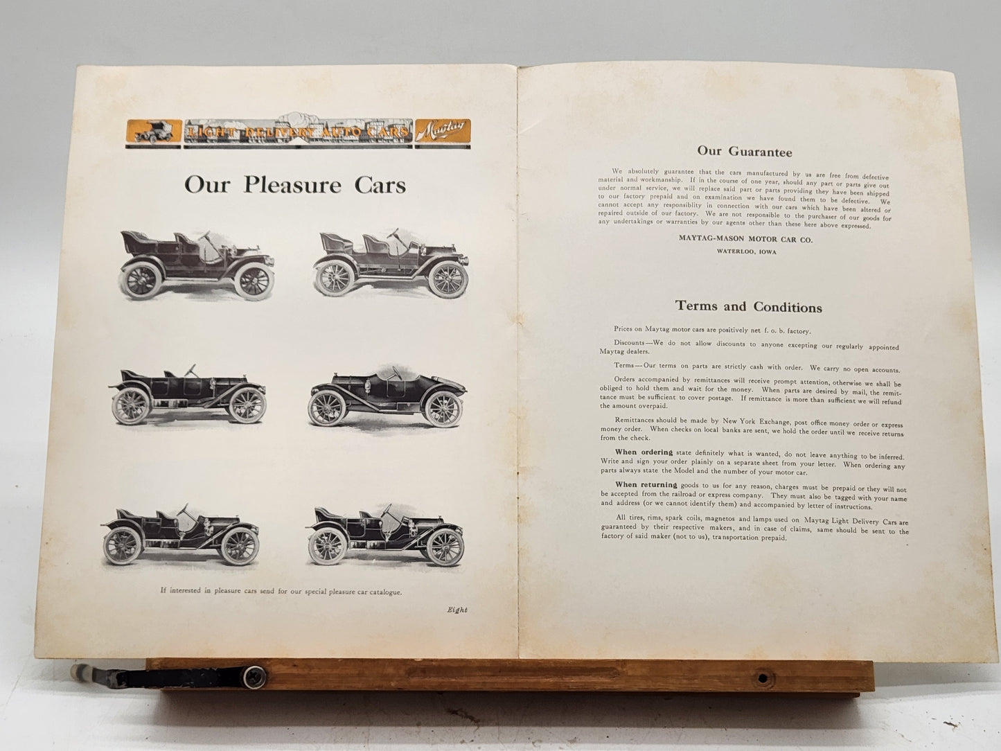 Maytag-Mason Motor Company's Light Delivery Car Catalogue
