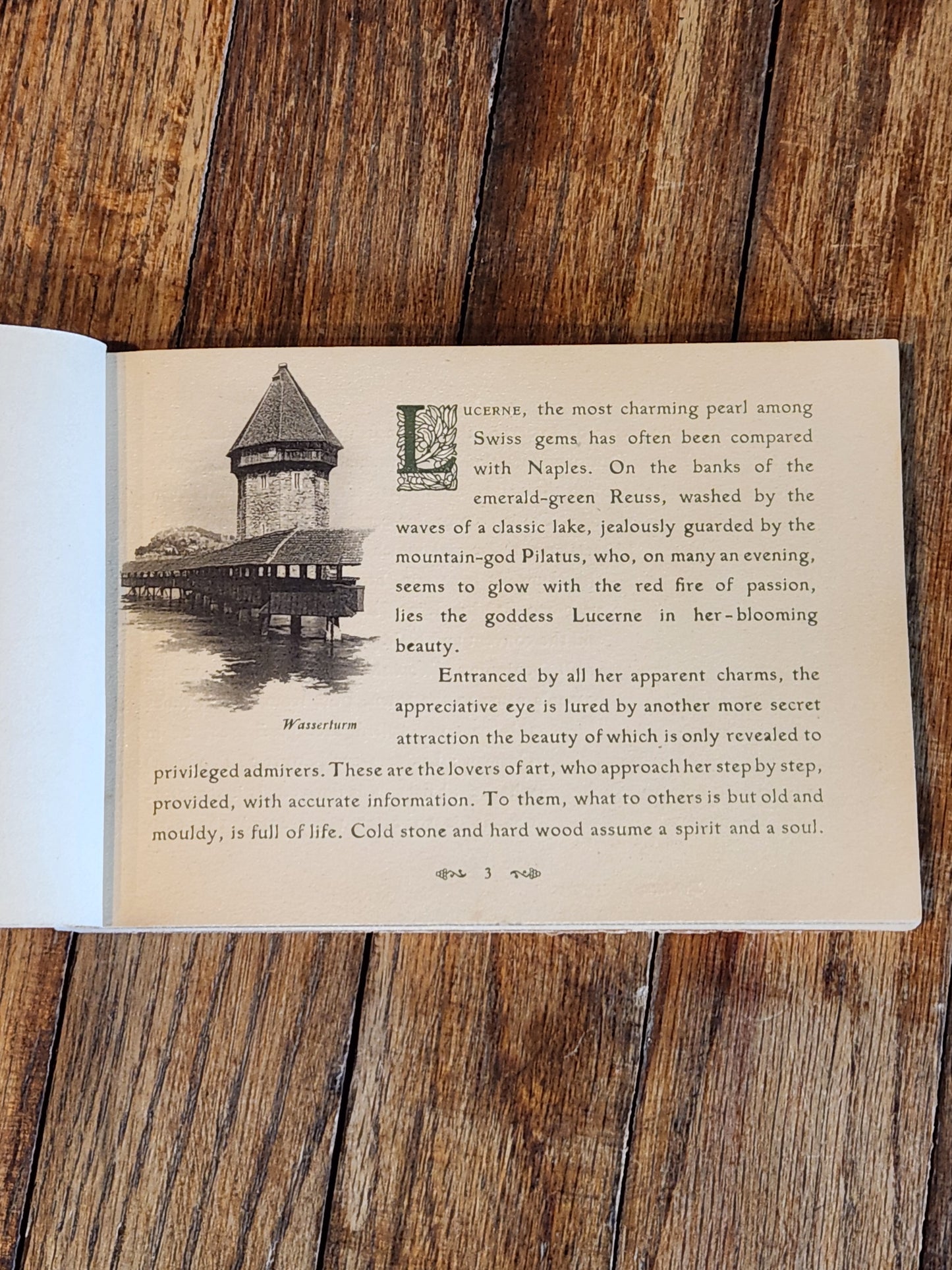Old Lucerne Guide to Historical Art – Dr. Franz Heinemann, c.1900s Souvenir Booklet – Hotel des Balances Lucerne Switzerland