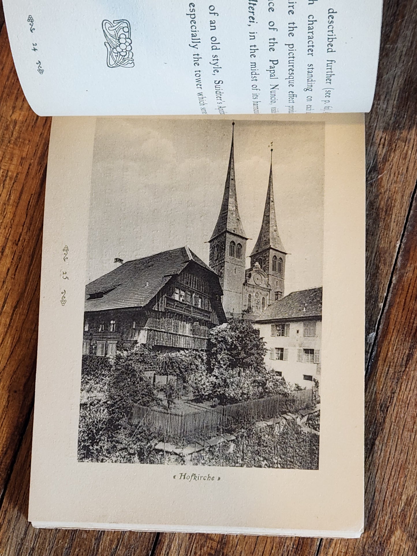Old Lucerne Guide to Historical Art – Dr. Franz Heinemann, c.1900s Souvenir Booklet – Hotel des Balances Lucerne Switzerland