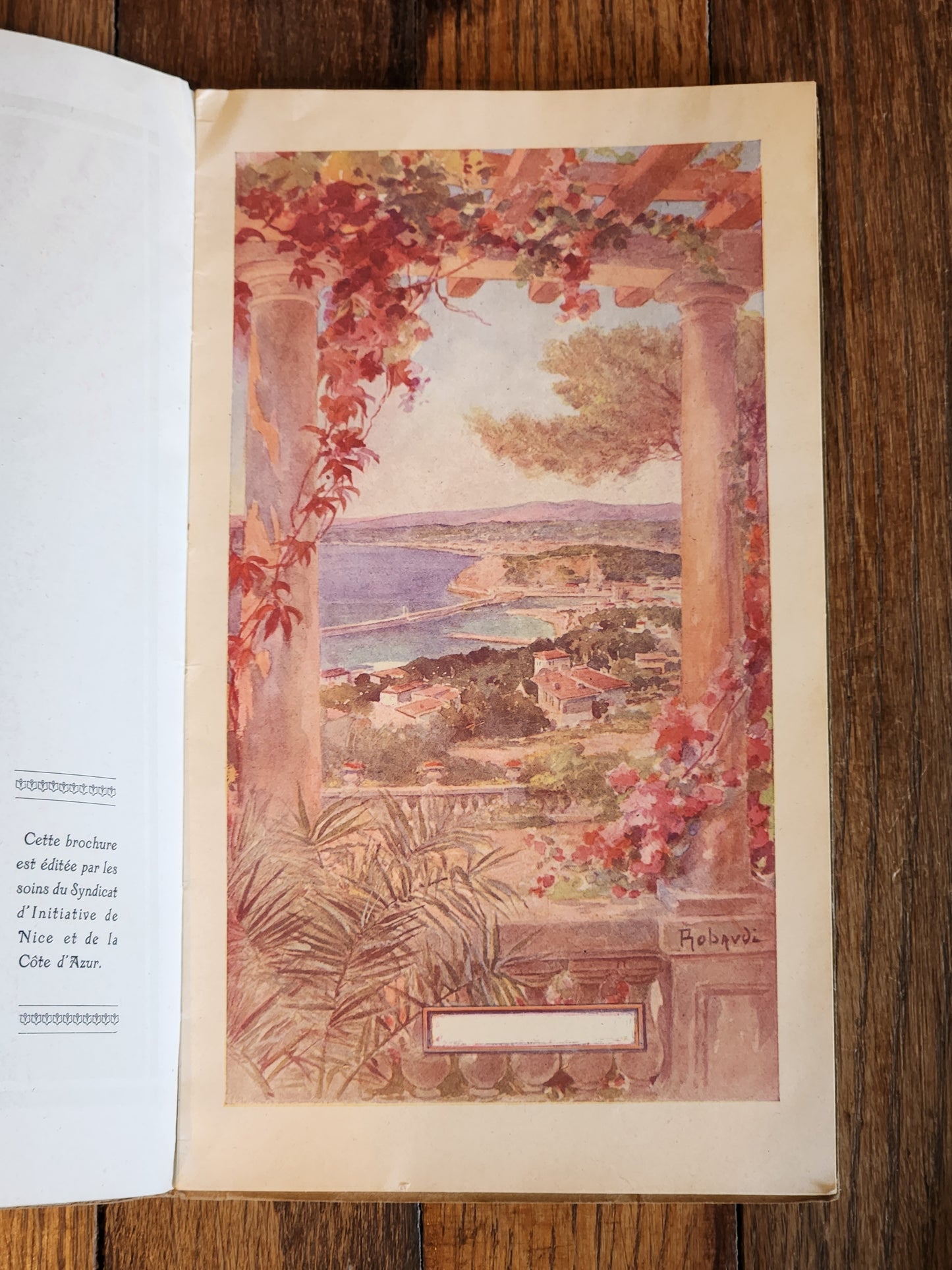 1921 Nice Travel Guide – Syndicat d’Initiative Brochure “Reine de la Côte d’Azur” – French Riviera Ephemera