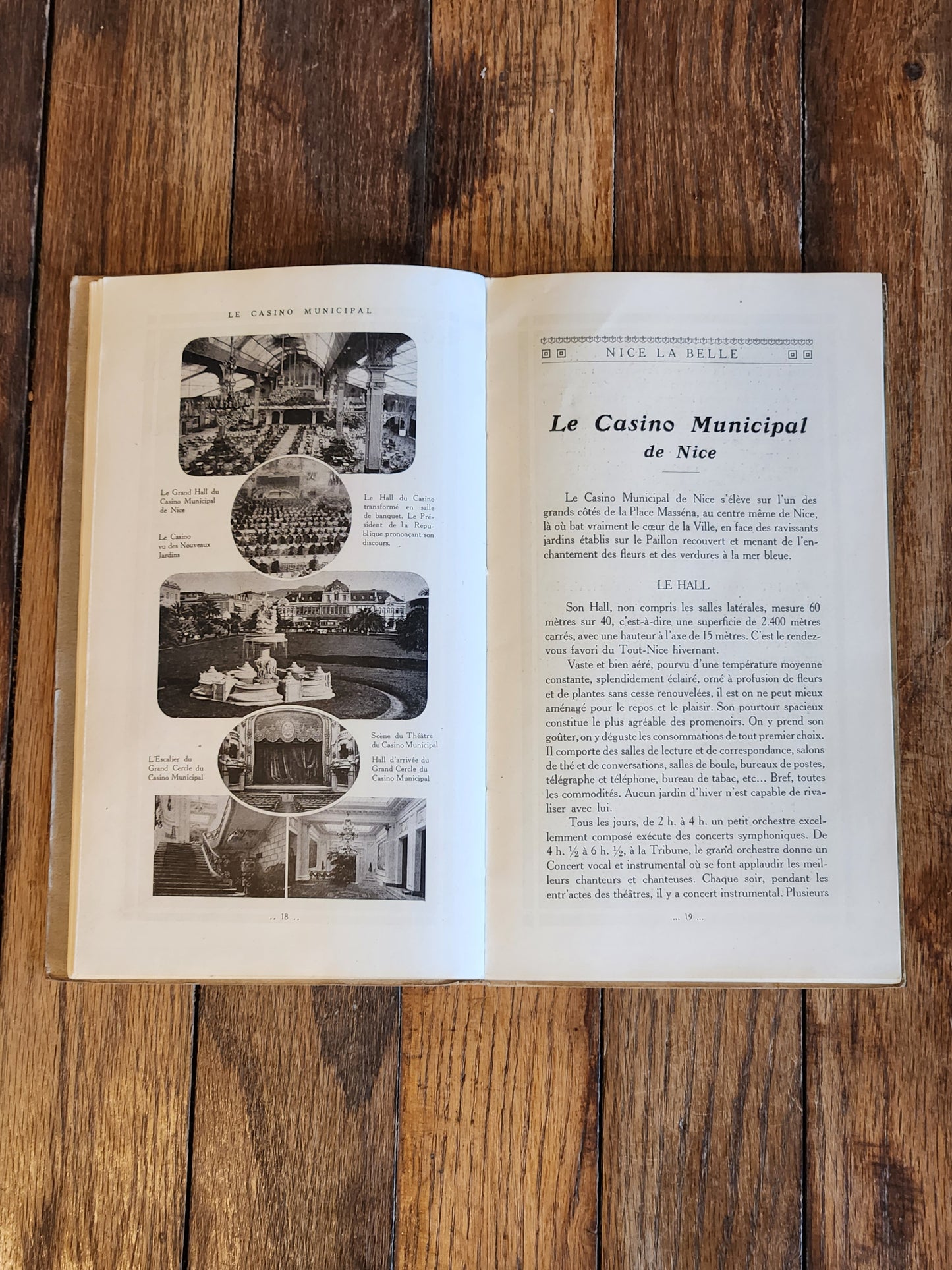 1921 Nice Travel Guide – Syndicat d’Initiative Brochure “Reine de la Côte d’Azur” – French Riviera Ephemera