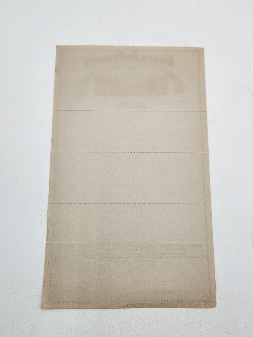 Touro Infirmary New Orleans Menu Order Sheets for Patients (Beige) c. 1910