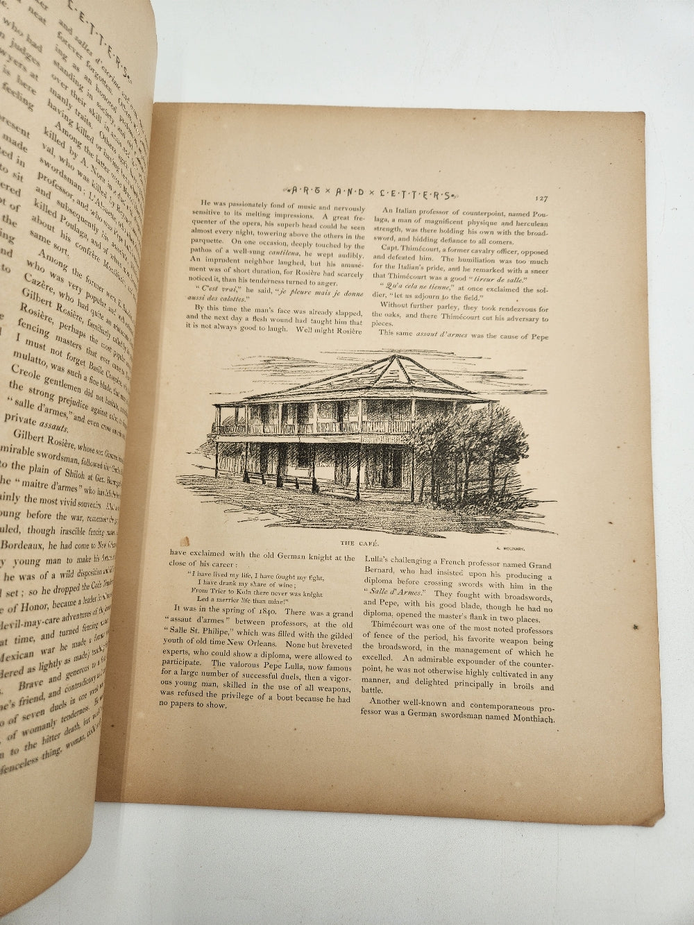 August 1887 Art & Letters Magazine New Orleans