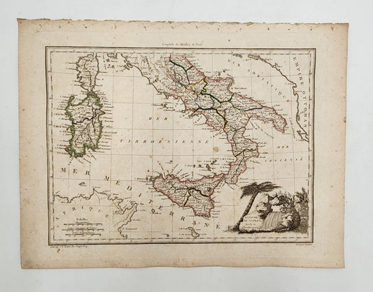 Antique Map 1812 of Italy - Conrad Malte-Brun