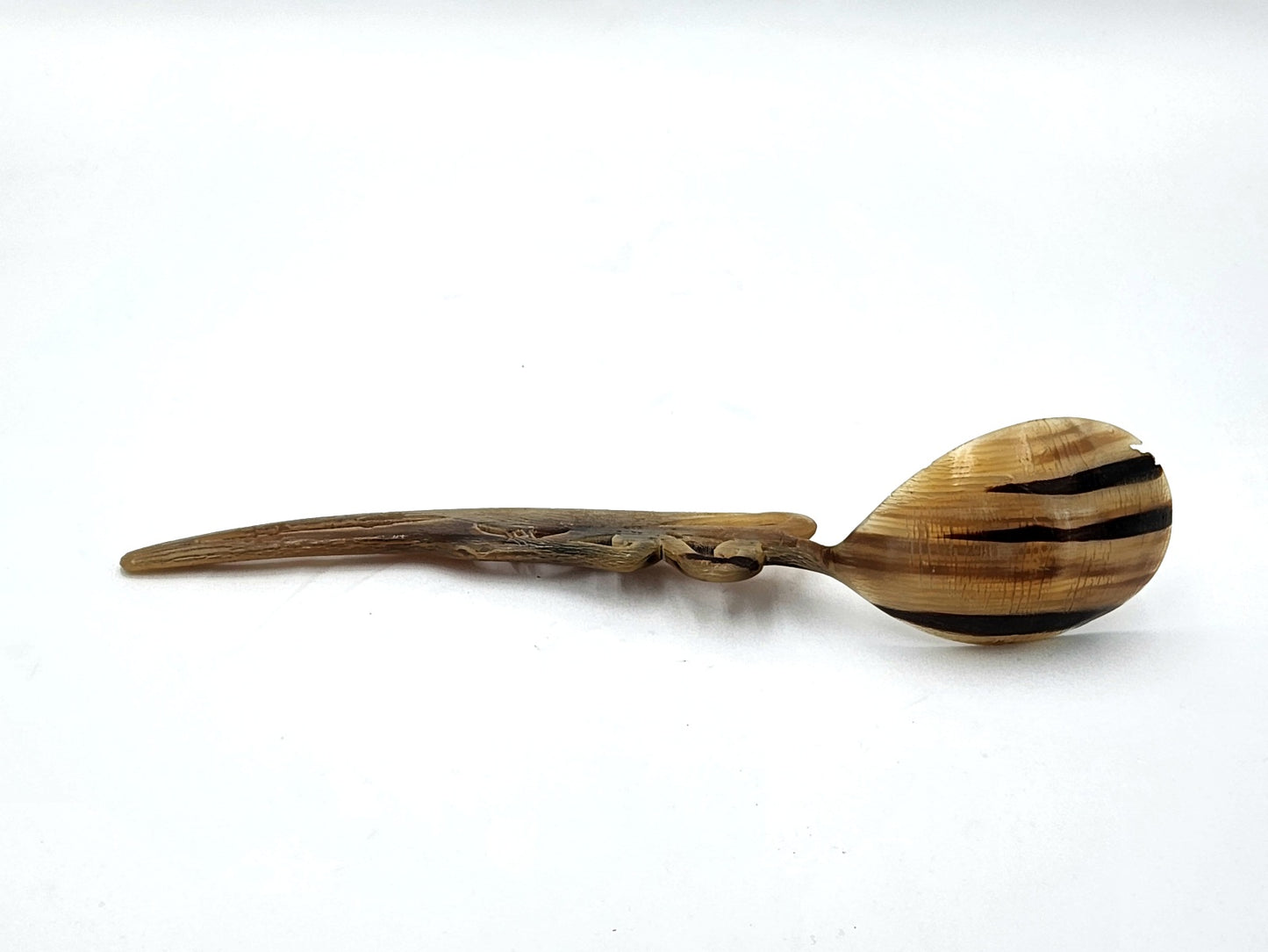 Hand Carved Spoon Made from Bullhorn