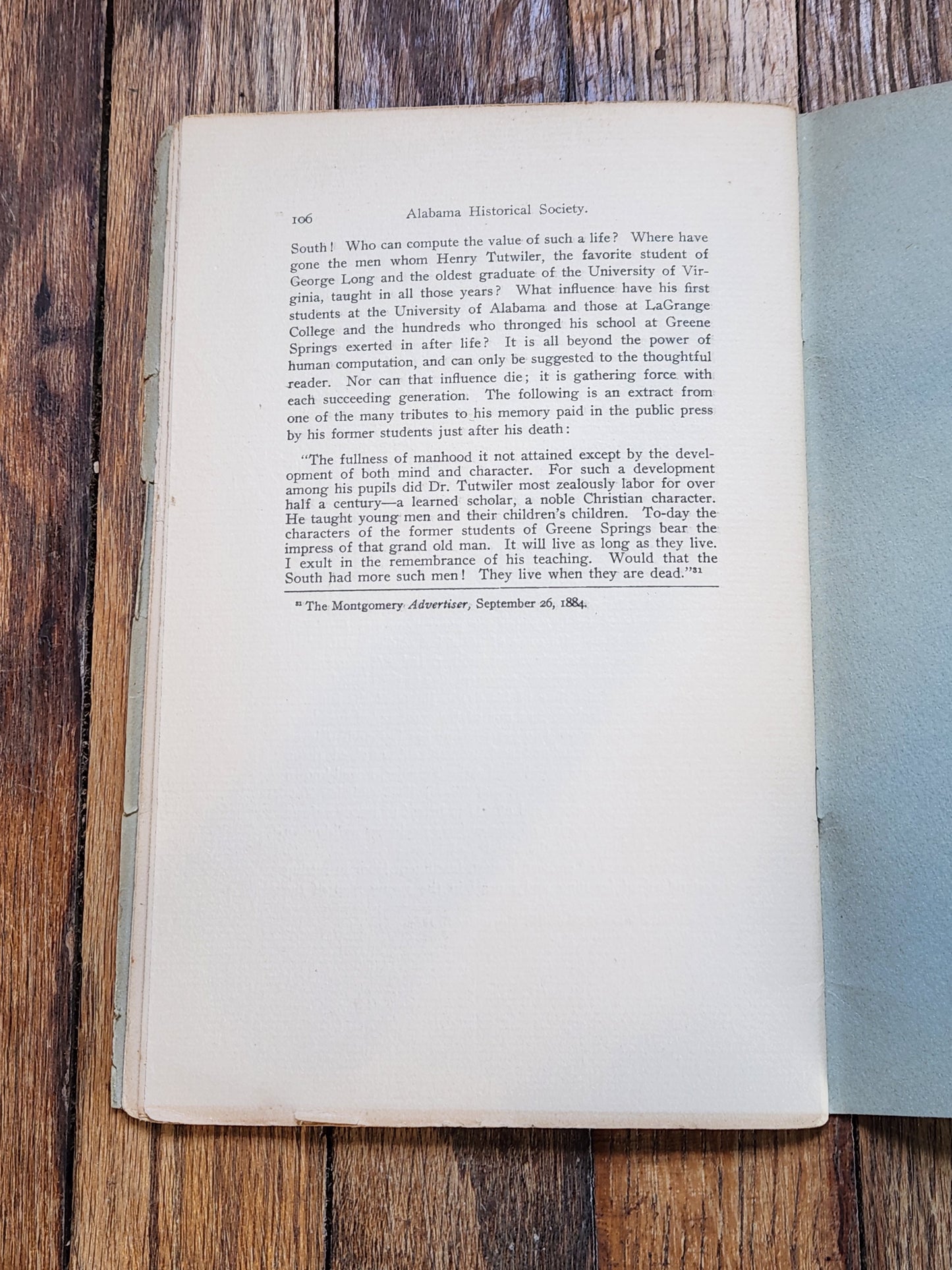 1910 Handbook of the Alabama Conference Historical Society Methodist Episcopal Church South – Thomas M. Owen Montgomery AL