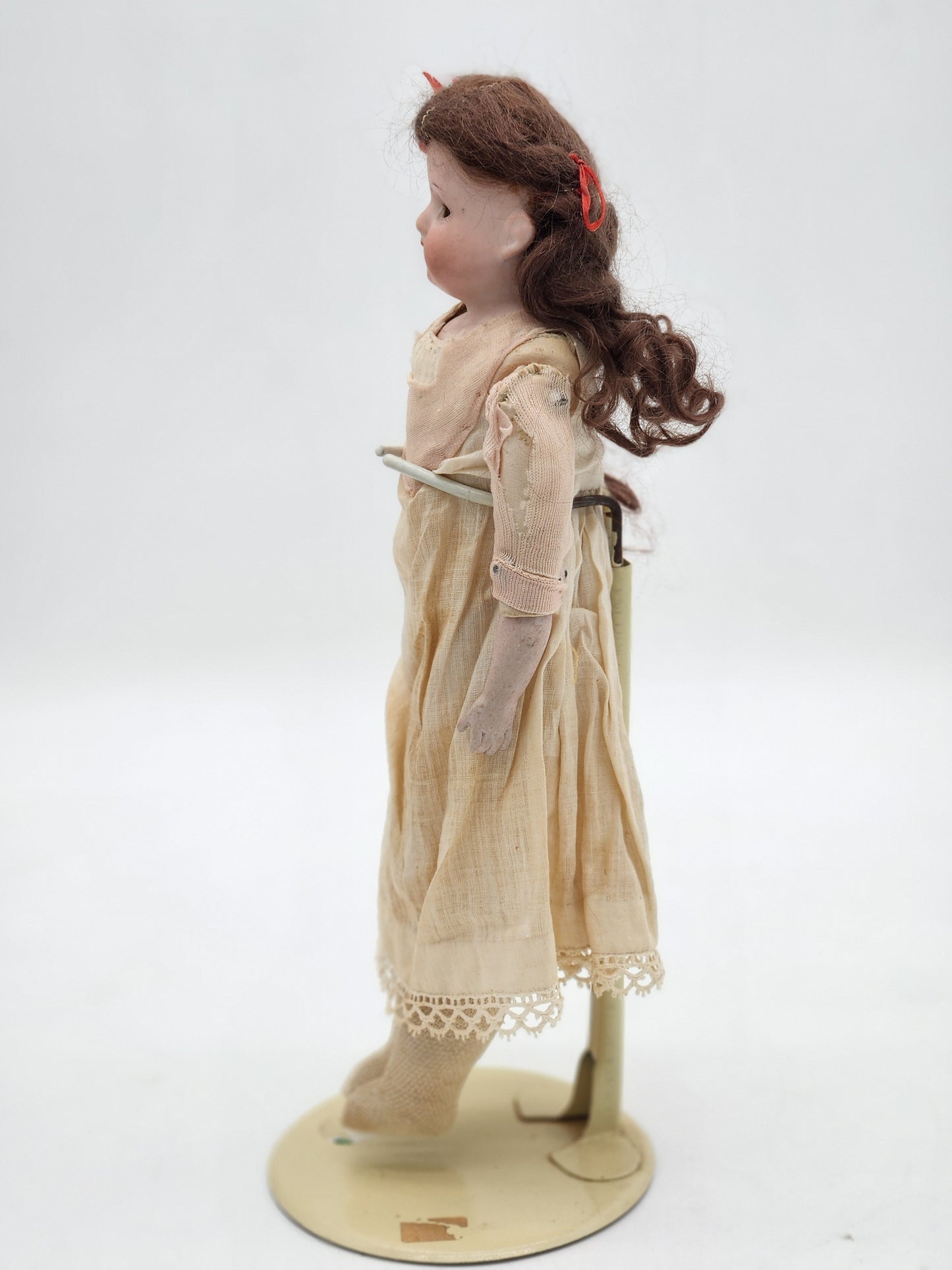 Antique Armand Marseille 370 Bisque Shoulder Head Doll 10/0 M Cloth Body Small