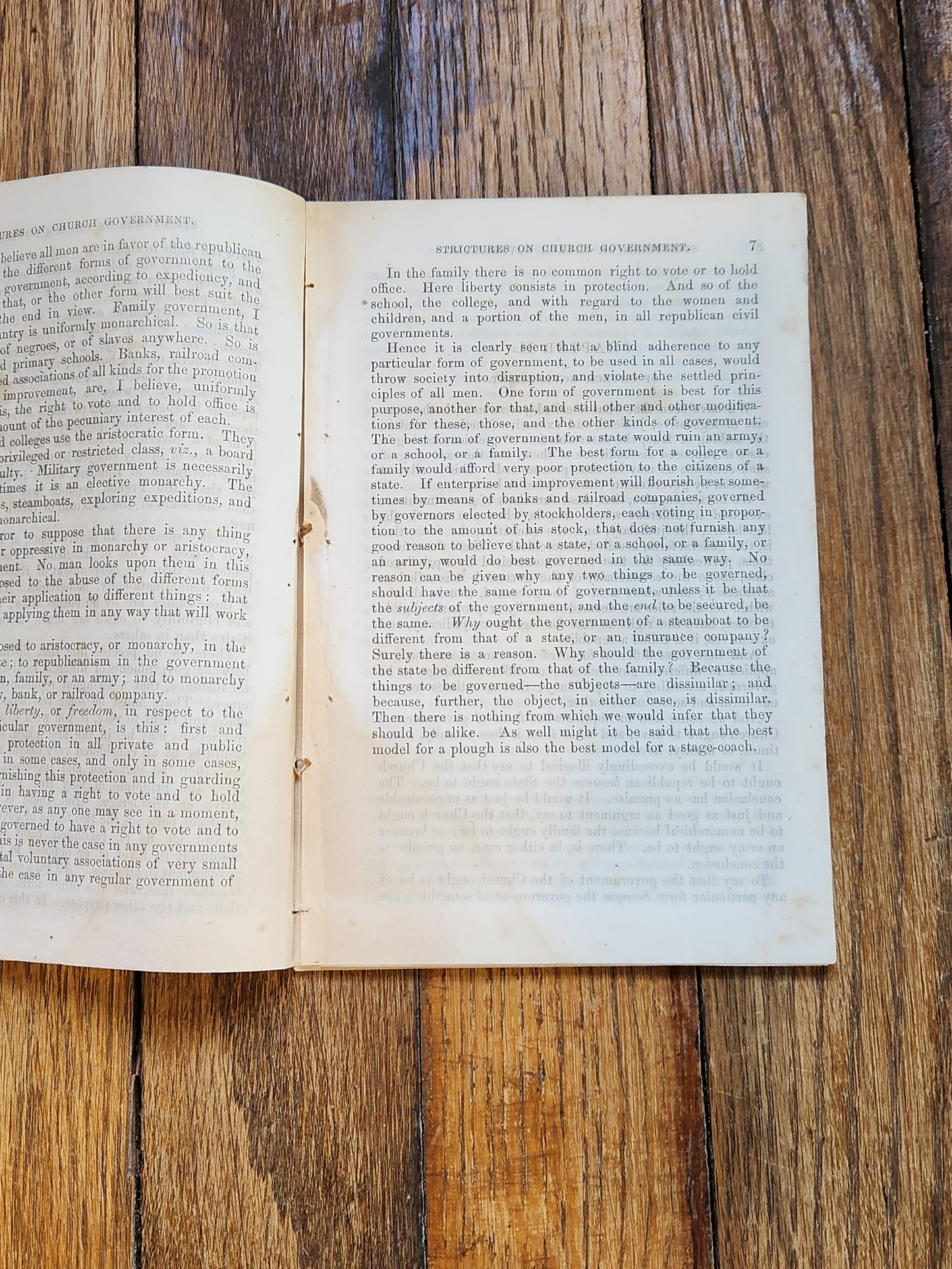 1855 Strictures on Church Government Rev. R. Abbey — Early Methodist Episcopal South Pamphlet, Nashville
