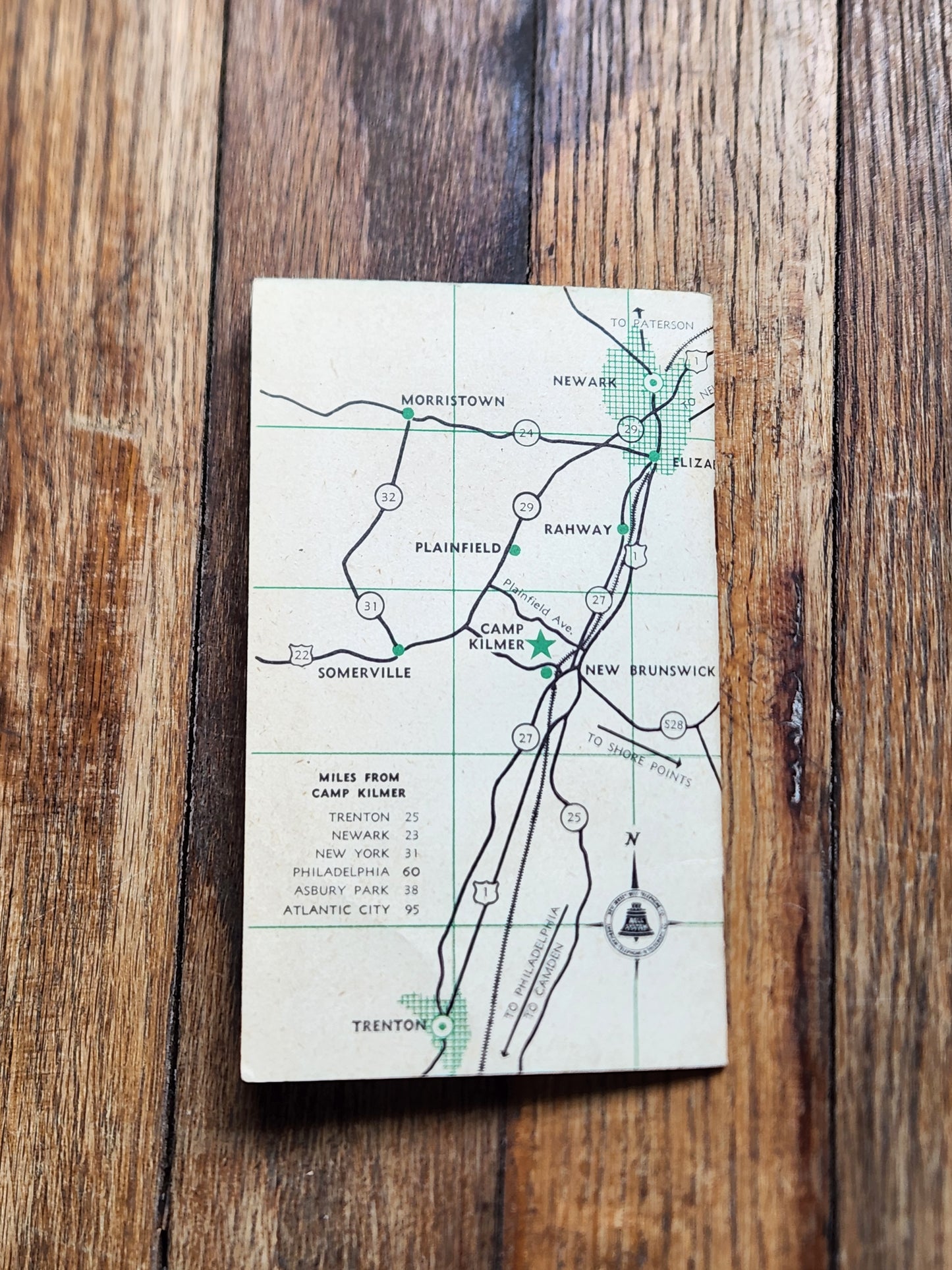 Vintage 1950s Camp Kilmer NJ Army Base Pocket Guide – U.S. Army WWII Korea Militaria