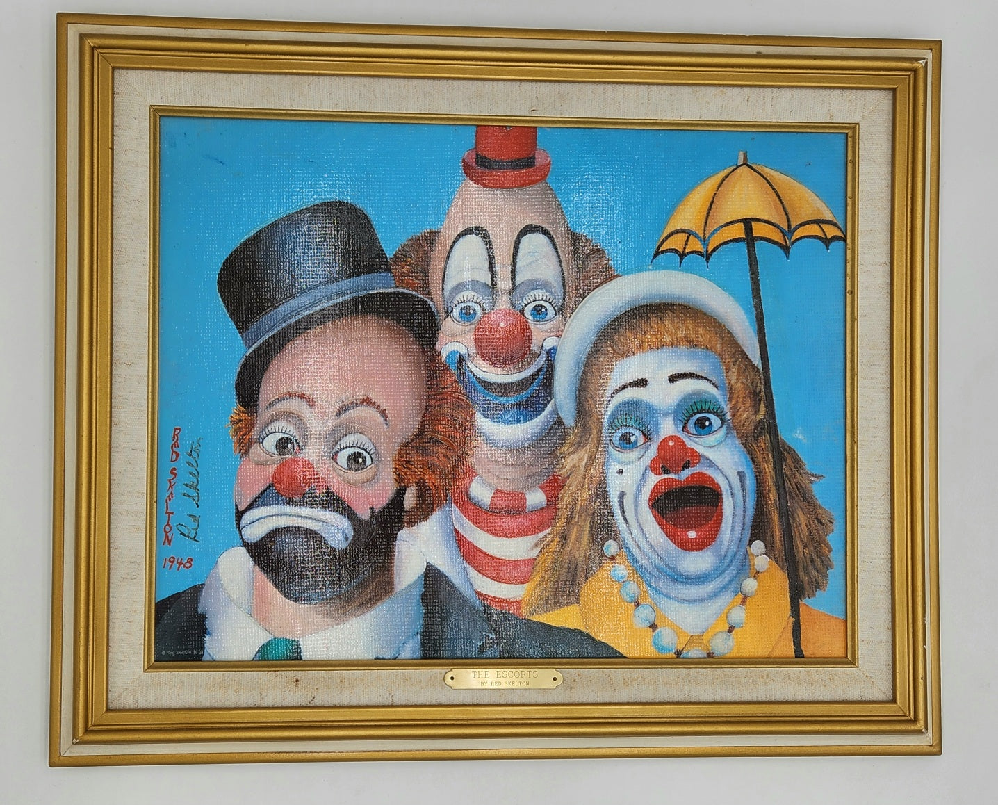 Signed, Numbered Red Skelton - The Escorts Clown Giclee