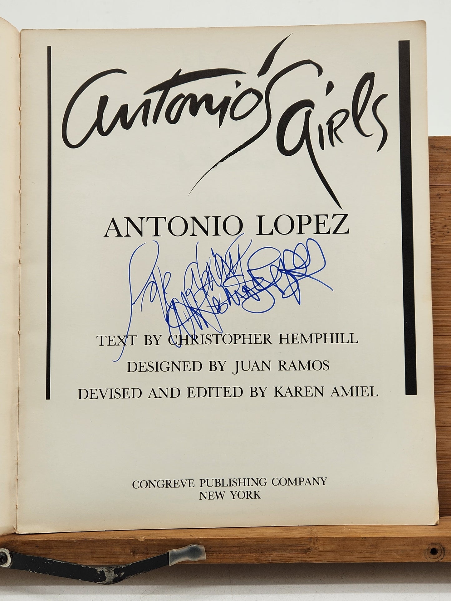 Antonio Lopez “Antonio’s Girls” 1982 1st Edition SIGNED Fashion Illustration Book