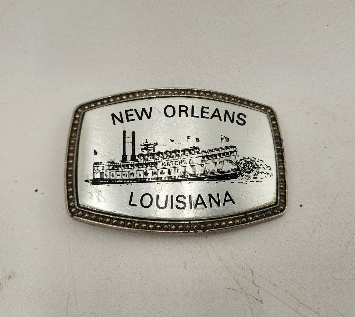 New Orleans, Louisiana Natchez Belt Buckle