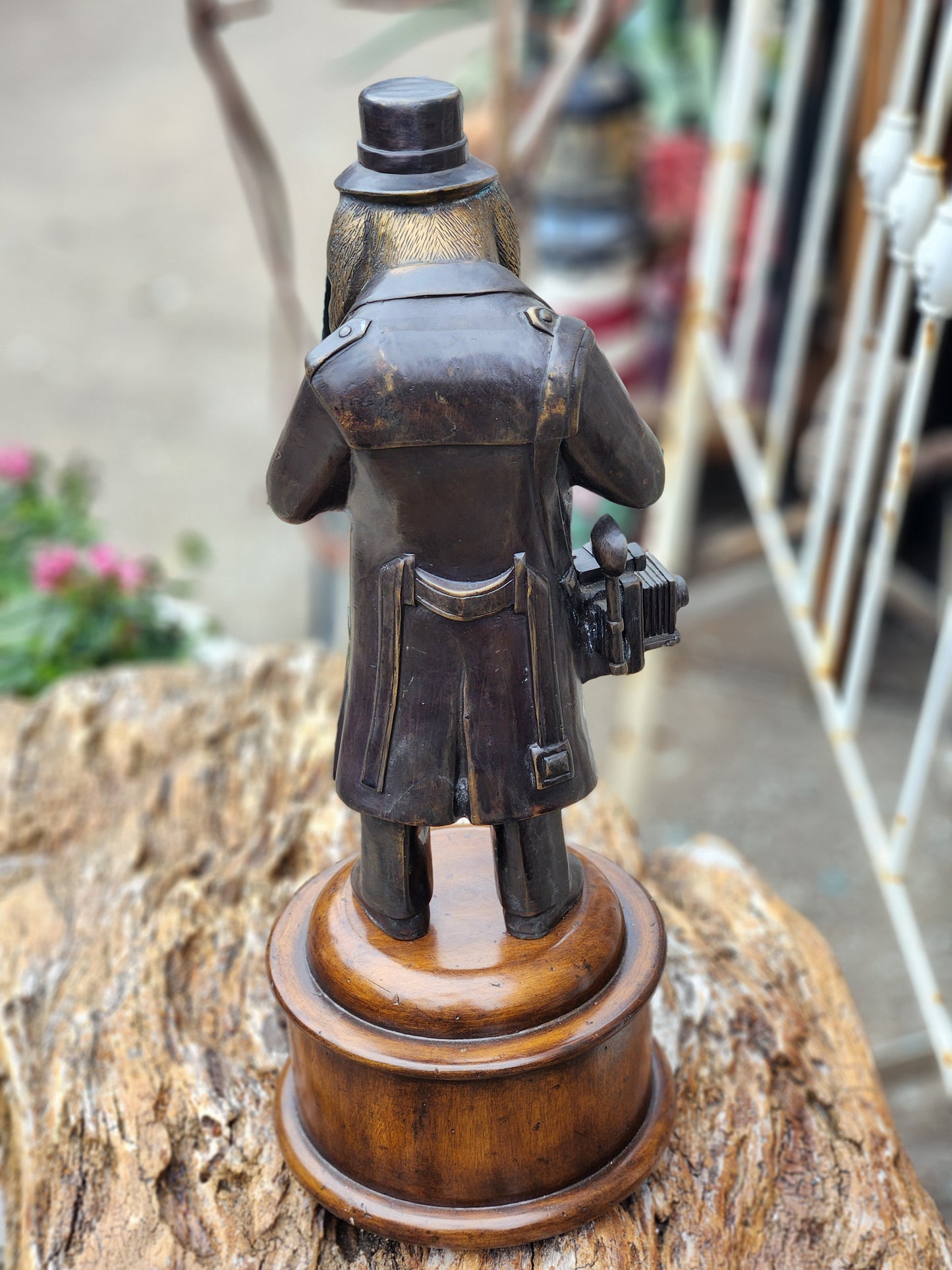 Maitland-Smith Basset Hound Detective Statue