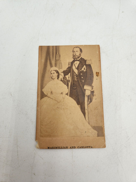 CDV Emperor Maximilian I of Mexico & his wife Carlotta