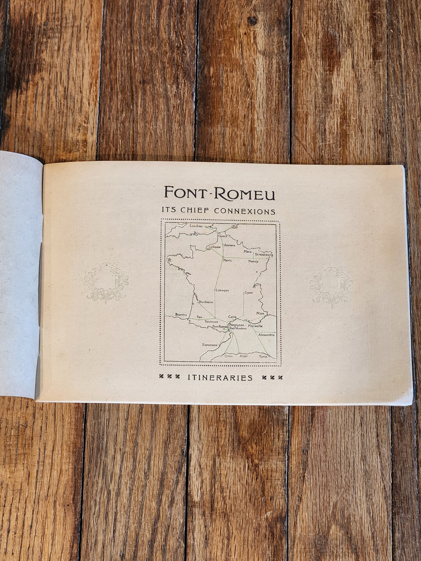 Vintage 1920s Font-Romeu Grand Hôtel Brochure – Pyrenees France Travel Guide w/ Maps & Floor Plans