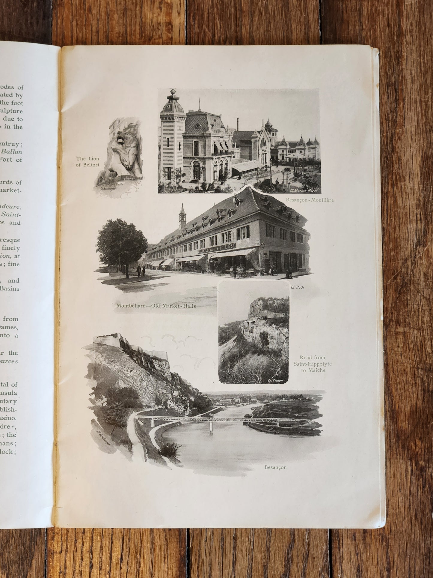 Antique French Railway Travel Brochure Jura Burgundy – Chemins de Fer de Paris à Lyon et à la Méditerranée (PLM) c.1910s-20s