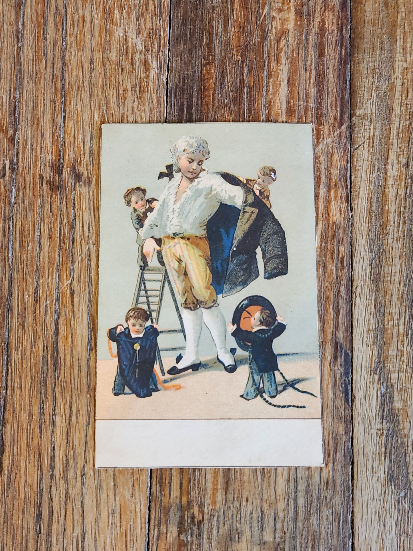 Victorian Clothing Trade Card c1890 – Boys & Youths Fashion – NYC Eighth Ave