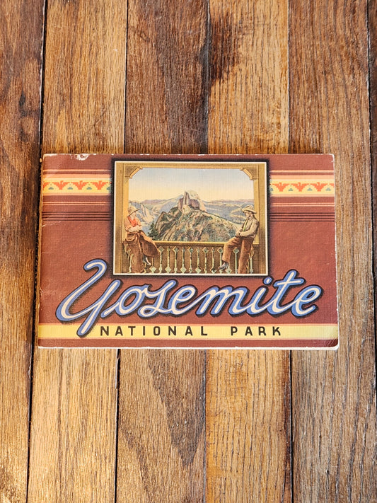 Vintage Yosemite National Park Souvenir Booklet – Western Publishing & Novelty Co. – 1930s–40s Scenic Views