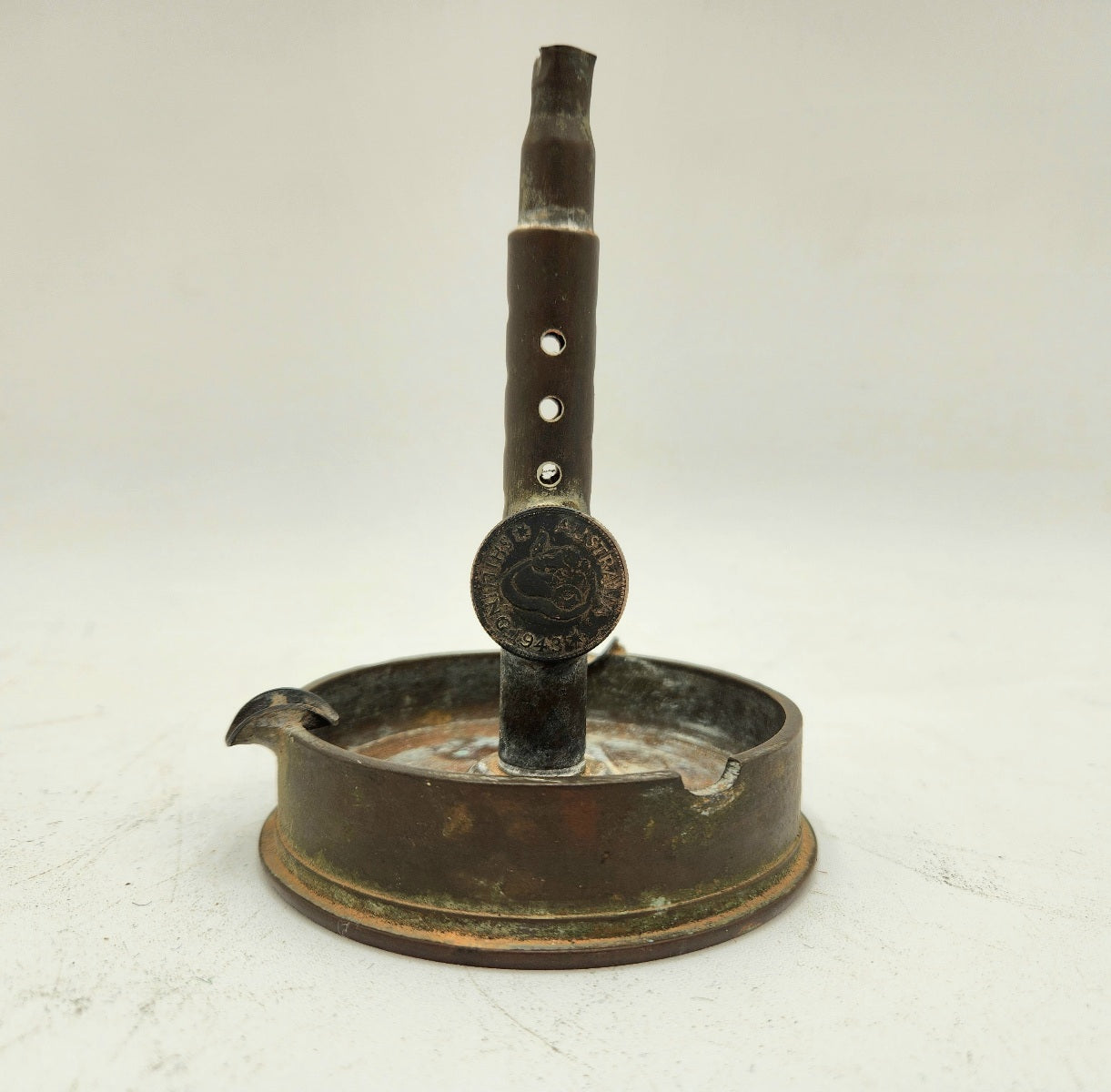 World War II Trench Art Ashtray 1943