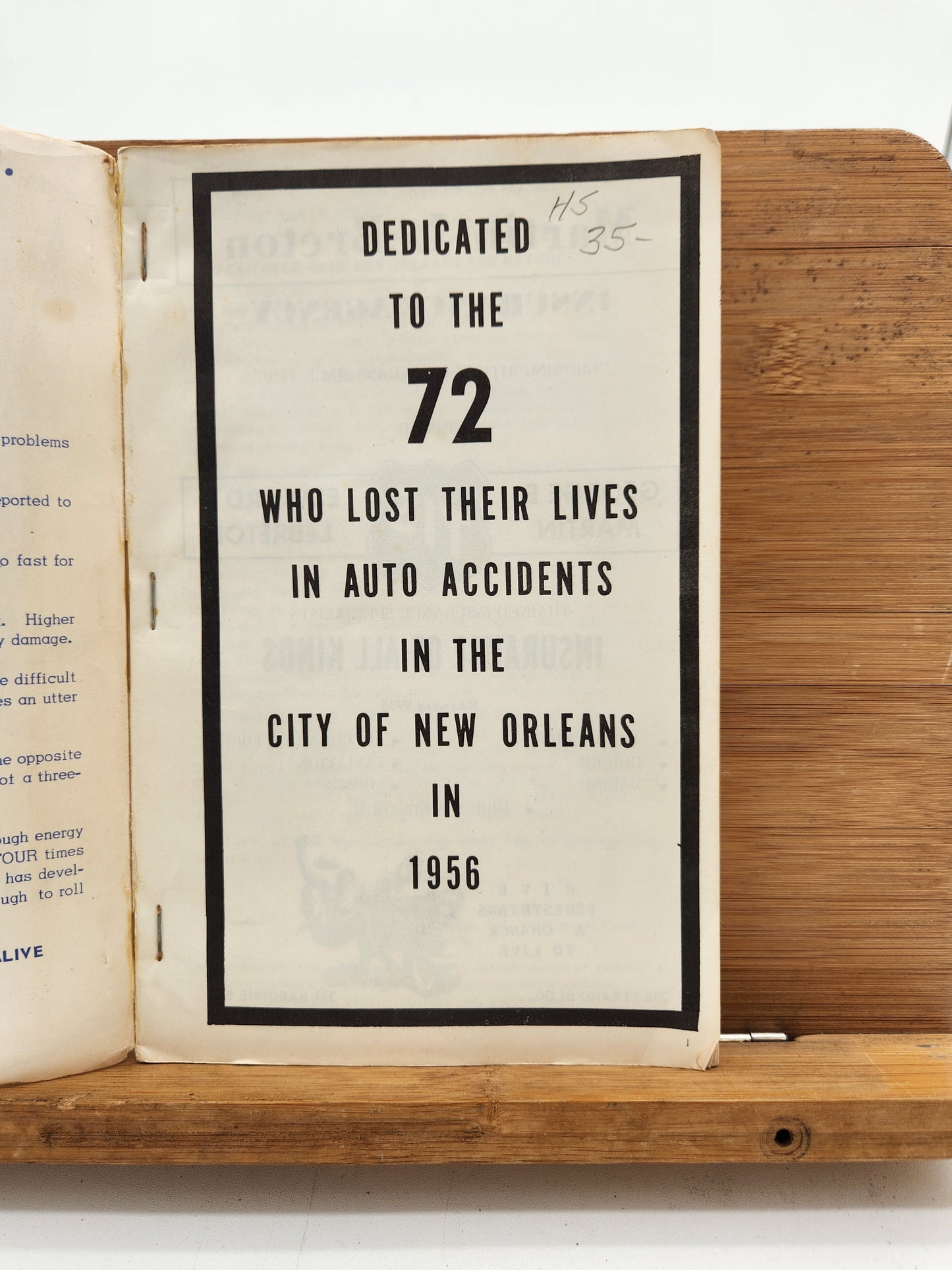 1957 New Orleans Traffic Code and Safety Manual — City of New Orleans Department of Traffic Regulation