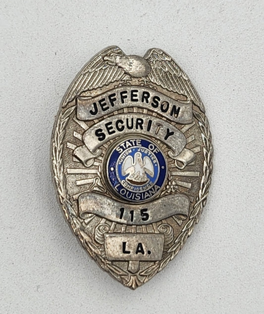 Jefferson Louisiana Security Badge